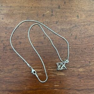 silver necklace